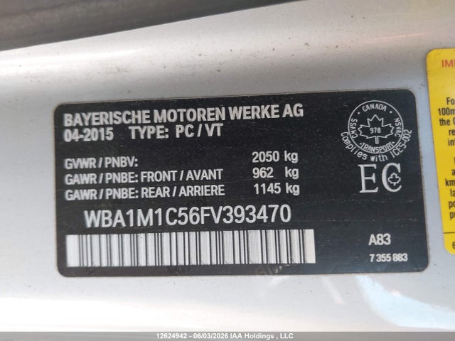 BMW M235I 2015 WBA1M1C56FV393470 Image 9