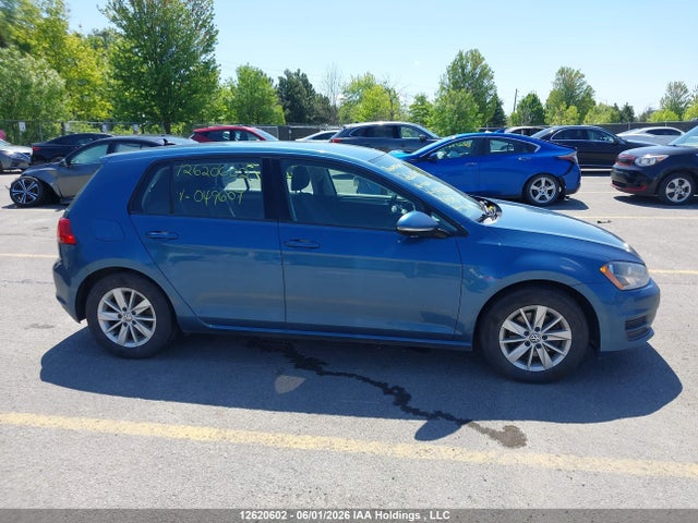 Aukcja sprzedaży 2016 Volkswagen Golf 1.8 Tsi Comfortline/1.8 Tsi Highline/1.8 Tsi Trendline, vin: 3VW217AU0GM049607, numer aukcji: 12620602
