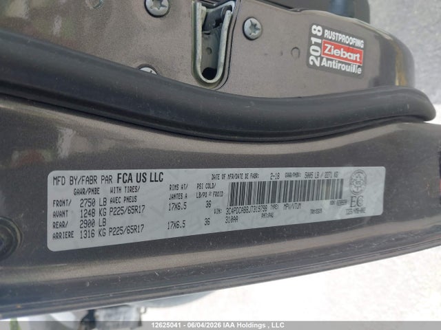 Aukcja sprzedaży 2018 Dodge Journey Cvp/se, vin: 3C4PDCAB8JT319798, numer aukcji: 12625041