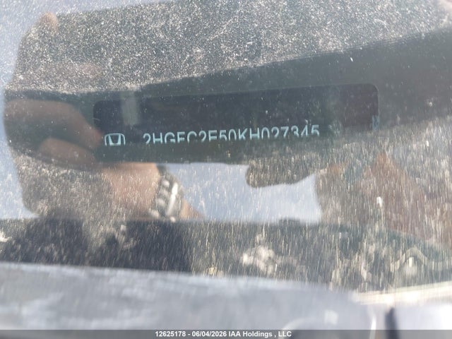 Продаж на аукціоні авто 2019 Honda Civic Lx, vin: 2HGFC2E50KH027345, номер лоту: 12625178