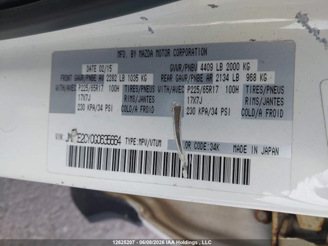 JM3KE2CY0G0635664 Mazda Cx-5 Touring