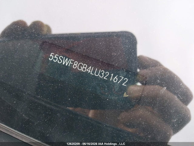 12625209 :رقم المزاد ، 55SWF8GB4LU321672 vin ، 2020 Mercedes-benz C 63 Amg مزاد بيع