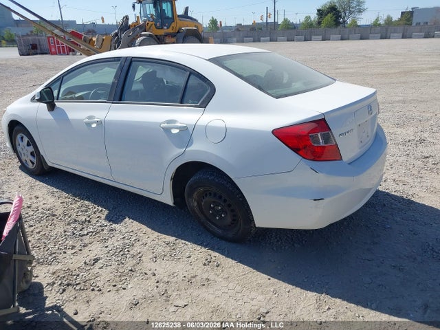 2012 Honda Civic Lx მანქანა იყიდება აუქციონზე, vin: 2HGFB2F46CH112202, აუქციონის ნომერი: 12625238