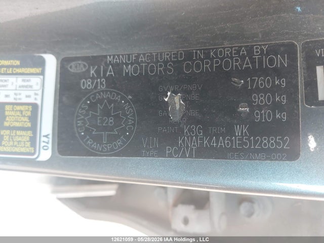 Продаж на аукціоні авто 2014 Kia Forte 1.8l Lx/1.8l Lx+/1.8l Se, vin: KNAFK4A61E5128852, номер лоту: 12621059