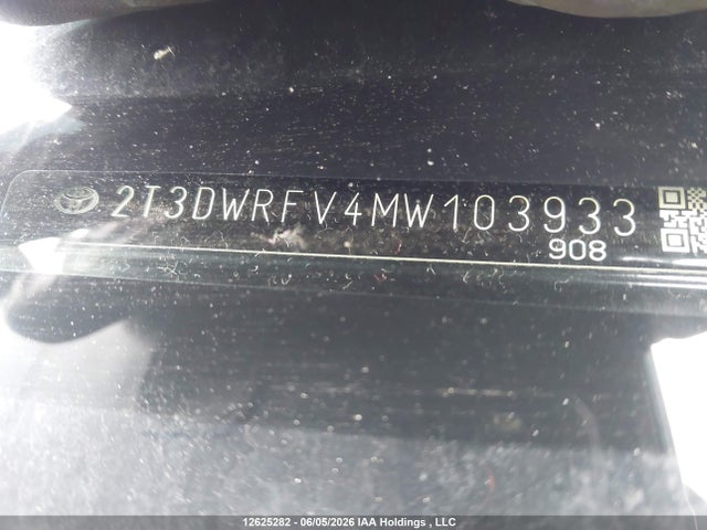 2T3DWRFV4MW103933 Toyota Rav4 Limited