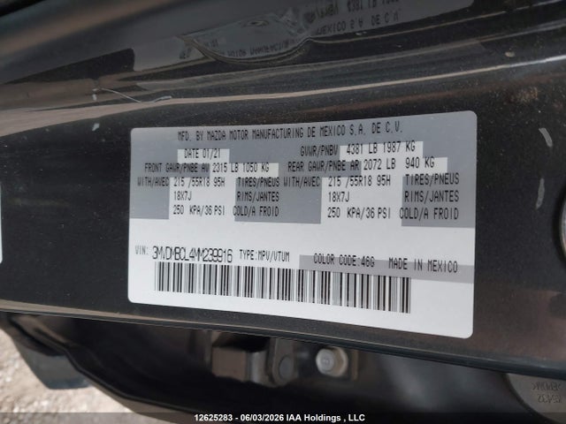 3MVDMBCL4MM239916 Mazda Cx-30 Gs