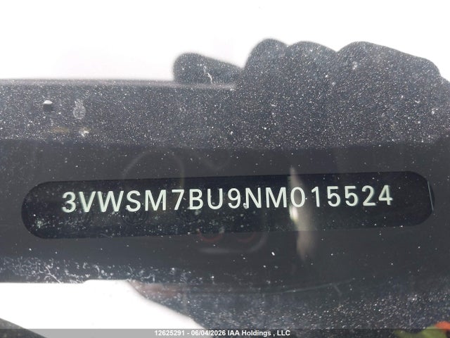 2022 Volkswagen Jetta Comfortline მანქანა იყიდება აუქციონზე, vin: 3VWSM7BU9NM015524, აუქციონის ნომერი: 12625291