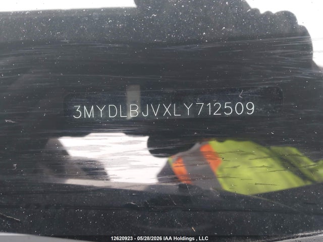 Aukcja sprzedaży 2020 Toyota Yaris Xle, vin: 3MYDLBJVXLY712509, numer aukcji: 12620923