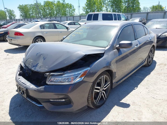 2016 Honda Accord Touring მანქანა იყიდება აუქციონზე, vin: 1HGCR3F91GA801083, აუქციონის ნომერი: 12625309