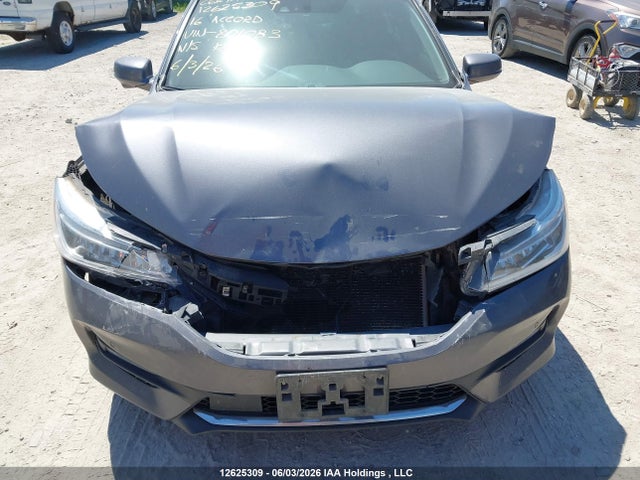 2016 Honda Accord Touring მანქანა იყიდება აუქციონზე, vin: 1HGCR3F91GA801083, აუქციონის ნომერი: 12625309