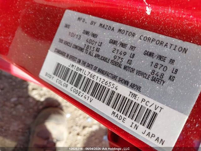 Mazda MAZDA3 2014 JM1BM1L76E1126554 Image 9