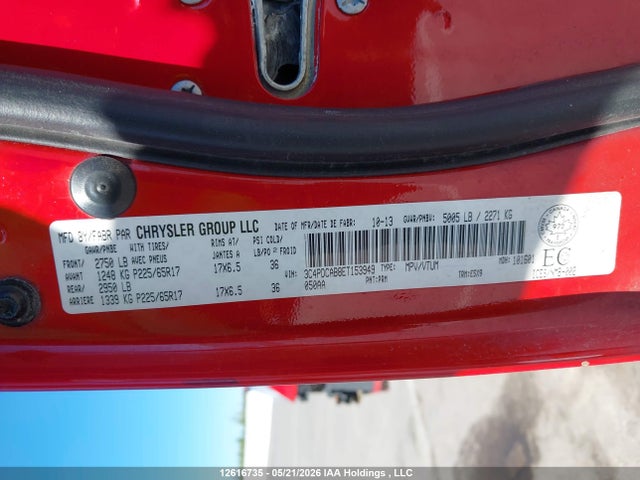 12616735 :رقم المزاد ، 3C4PDCAB8ET153949 vin ، 2014 Dodge Journey Cvp/se Plus مزاد بيع