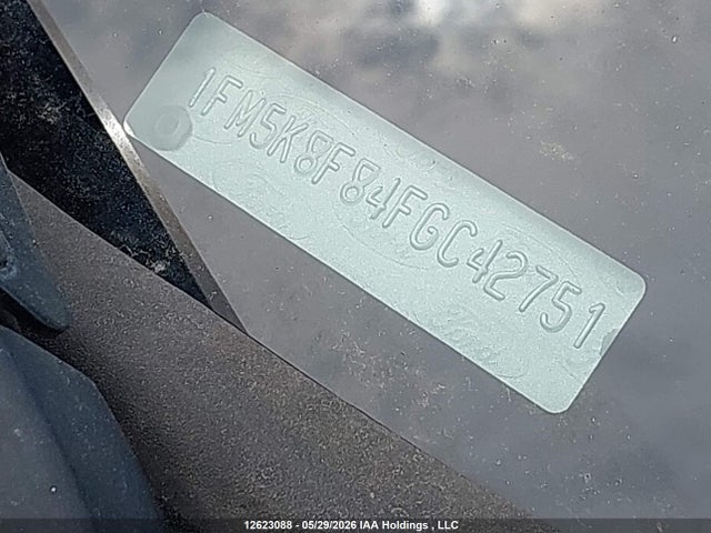 Продаж на аукціоні авто 2015 Ford Explorer Limited, vin: 1FM5K8F84FGC42751, номер лоту: 12623088