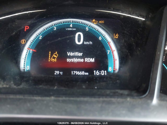 12625378 :رقم المزاد ، 2HGFC1F91GH112620 vin ، 2016 Honda Civic Touring مزاد بيع