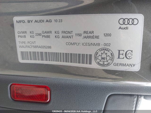 WAUFACF56RA025288 Audi A5 Premium Plus 45