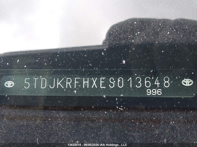 5TDJKRFHXES013648 Toyota Highlander Xle