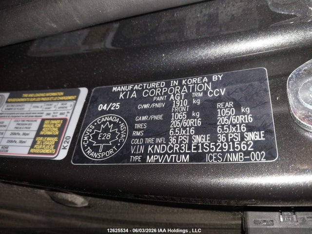 Продажа на аукционе авто 2025 Kia Niro, vin: KNDCR3LE1S5291562, номер лота: 12625534