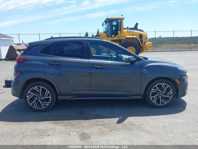 2022 Hyundai Kona Le N Line Awd მანქანა იყიდება აუქციონზე, vin: KM8K6CA31NU785075, აუქციონის ნომერი: 12625540