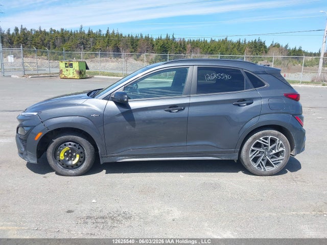 2022 Hyundai Kona Le N Line Awd მანქანა იყიდება აუქციონზე, vin: KM8K6CA31NU785075, აუქციონის ნომერი: 12625540