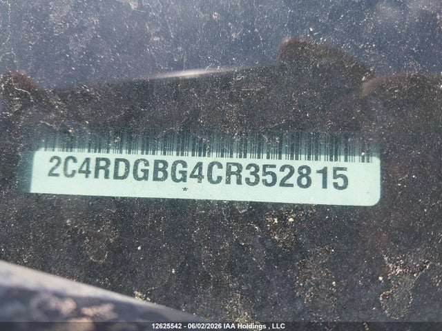 Aukcja sprzedaży 2012 Dodge Grand Caravan Se, vin: 2C4RDGBG4CR352815, numer aukcji: 12625542