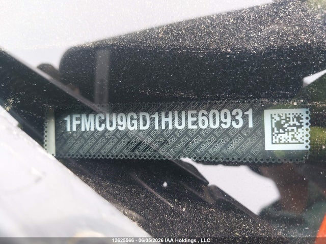 1FMCU9GD1HUE60931 Ford ESCAPE SE
