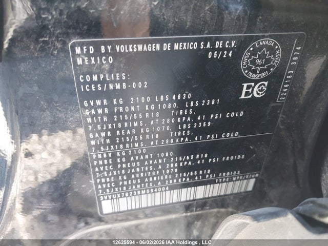 3VVUX7B23RM094004 Volkswagen TAOS SE