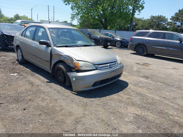 2003 Honda Civic Dx მანქანა იყიდება აუქციონზე, vin: 2HGES16483H913249, აუქციონის ნომერი: 12625669
