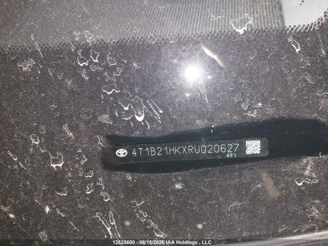 12625680 :رقم المزاد ، 4T1B21HKXRU020627 vin ، 2024 Toyota Camry Hybrid Se مزاد بيع
