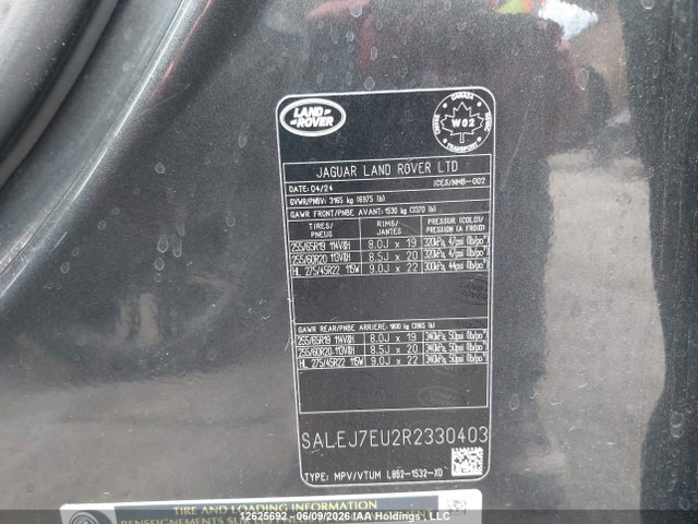 SALEJ7EU2R2330403 Land Rover Defender 110 S