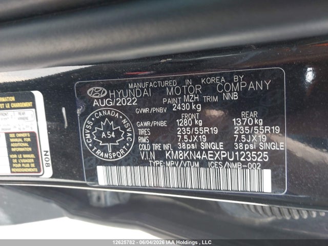 Продаж на аукціоні авто 2023 Hyundai Ioniq 5 Preferred Long Range, vin: KM8KN4AEXPU123525, номер лоту: 12625782