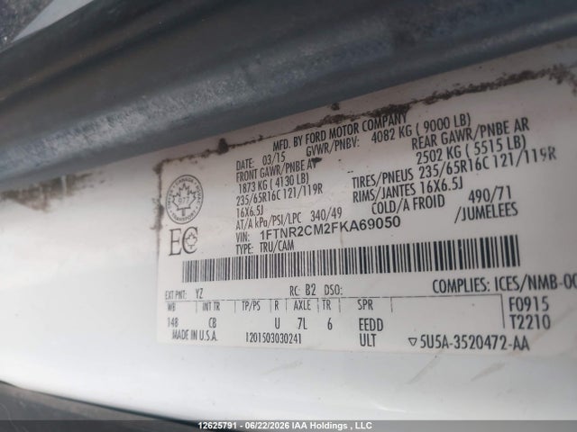 Ford Transit-250 2015 1FTNR2CM2FKA69050 Image 9