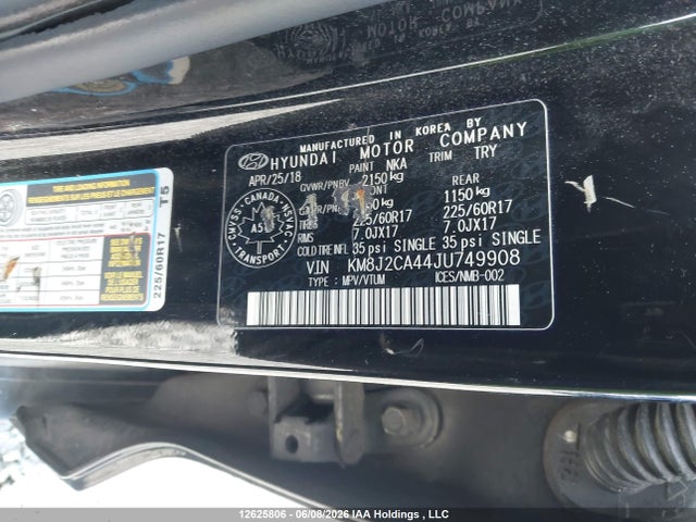 Hyundai Tucson Base 2.0l 2018 KM8J2CA44JU749908 Image 9