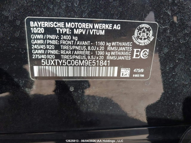 Aukcja sprzedaży 2021 Bmw X3 Xdrive30i, vin: 5UXTY5C06M9E51841, numer aukcji: 12625813