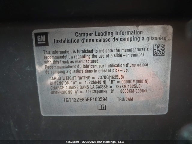 GMC SIERRA 2500HD 2015 1GT12ZE86FF100594 Image 9