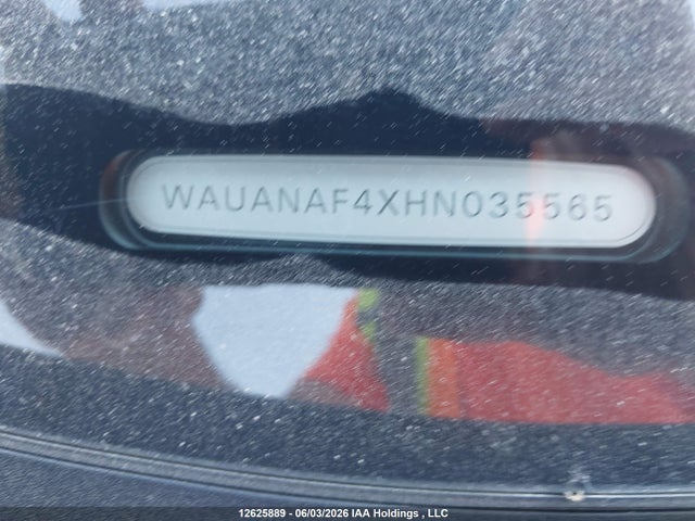 12625889 :رقم المزاد ، WAUANAF4XHN035565 vin ، 2017 Audi A4 Premium مزاد بيع