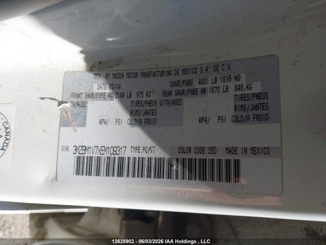 Mazda 3 TOURING 2014 3MZBM1V7XEM109317 Image 9