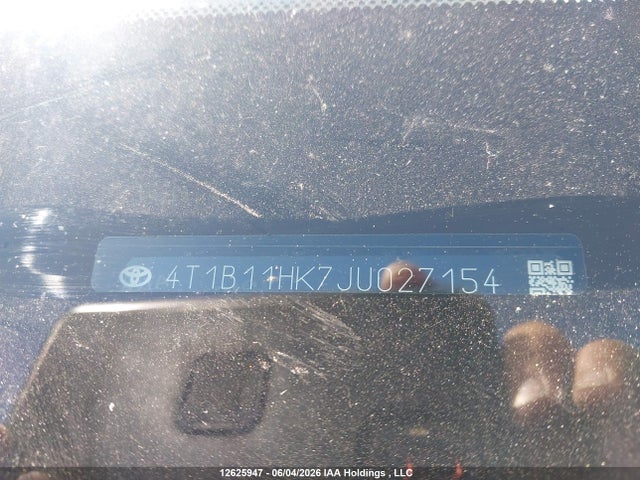 Продажа на аукционе авто 2018 Toyota Camry Xle, vin: 4T1B11HK7JU027154, номер лота: 12625947
