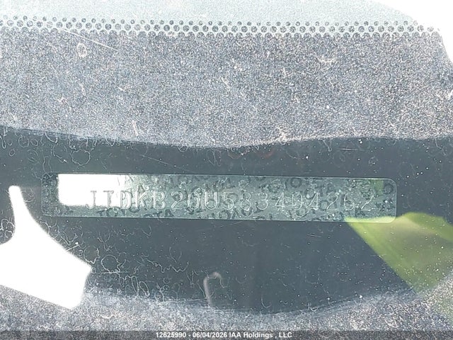 12625990 :رقم المزاد ، JTDKB20U583404262 vin ، 2008 Toyota Prius مزاد بيع