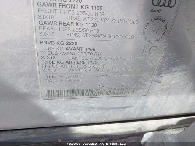 WA1ECCFS3JR033895 Audi Q3 2.0t Komfort