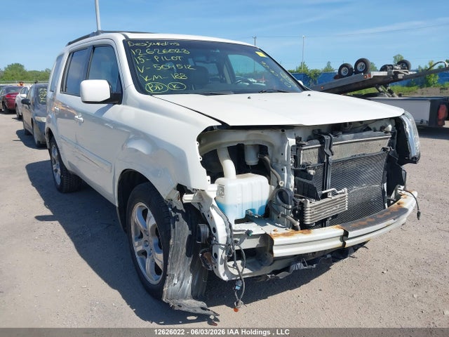 2015 Honda Pilot Exl მანქანა იყიდება აუქციონზე, vin: 5FNYF4H69FB504512, აუქციონის ნომერი: 12626022