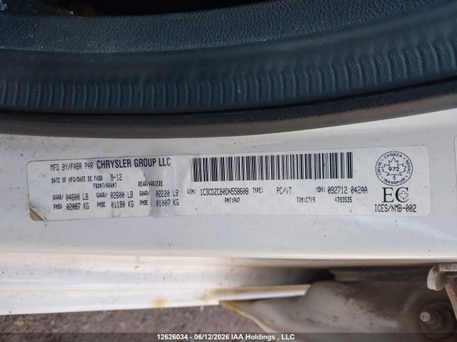 2013 Dodge Avenger Sxt მანქანა იყიდება აუქციონზე, vin: 1C3CDZCB0DN558608, აუქციონის ნომერი: 12626034