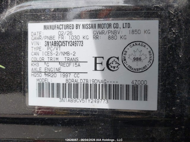 Nissan SENTRA SV 2026 3N1AB9CV5TY249773 Image 18