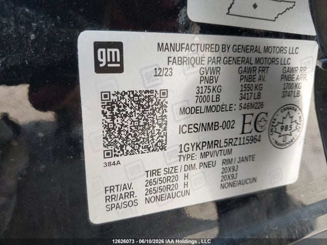 Cadillac Lyriq Tech 2024 1GYKPMRL5RZ115964 Image 9