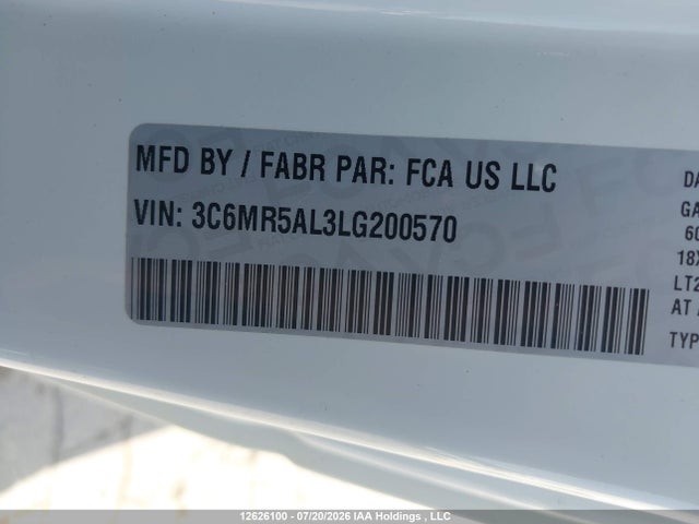 RAM 2500 Tradesman 2020 3C6MR5AL3LG200570 Image 20