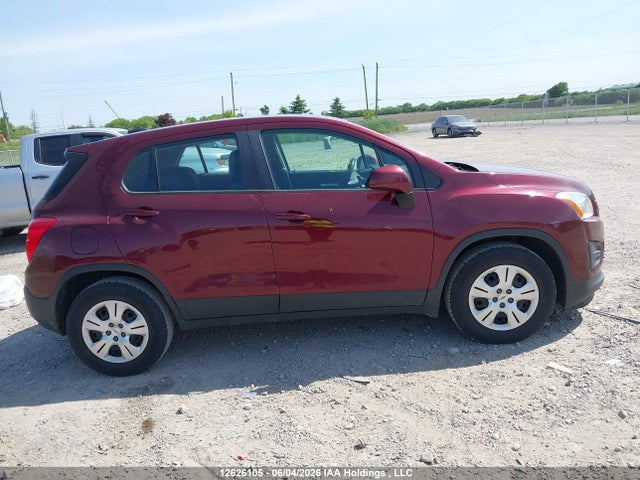 12626105 :رقم المزاد ، 3GNCJKSB6GL241148 vin ، 2016 Chevrolet Trax Ls Fwd مزاد بيع