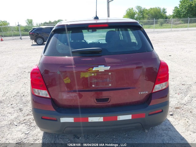 12626105 :رقم المزاد ، 3GNCJKSB6GL241148 vin ، 2016 Chevrolet Trax Ls Fwd مزاد بيع