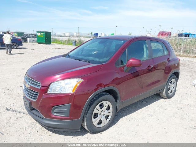 12626105 :رقم المزاد ، 3GNCJKSB6GL241148 vin ، 2016 Chevrolet Trax Ls Fwd مزاد بيع