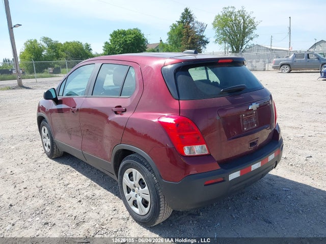 12626105 :رقم المزاد ، 3GNCJKSB6GL241148 vin ، 2016 Chevrolet Trax Ls Fwd مزاد بيع