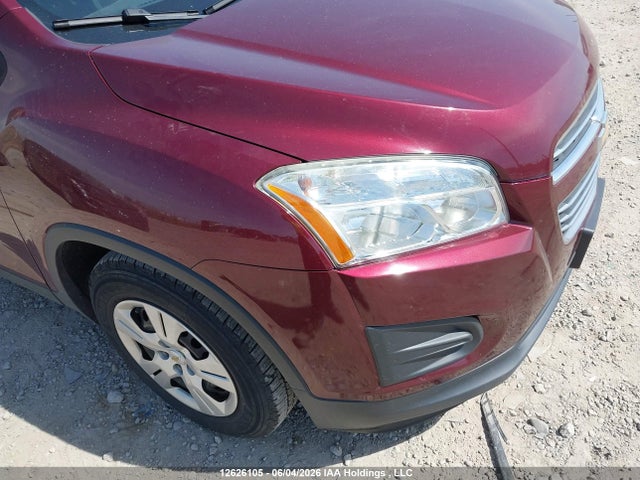 12626105 :رقم المزاد ، 3GNCJKSB6GL241148 vin ، 2016 Chevrolet Trax Ls Fwd مزاد بيع