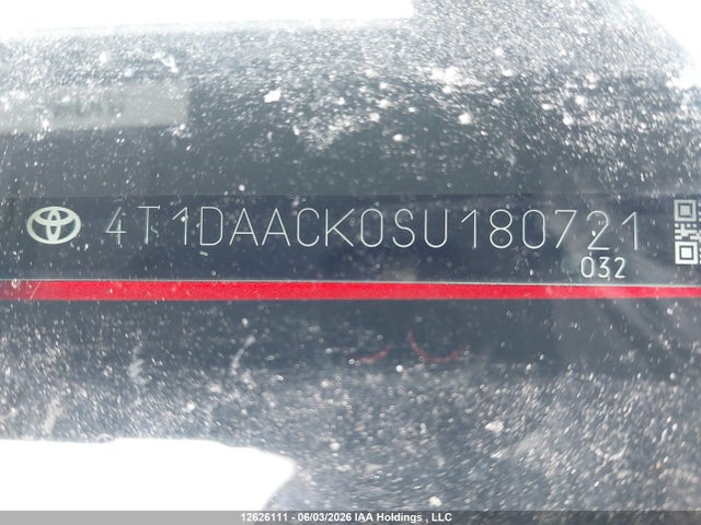 Aukcja sprzedaży 2025 Toyota Camry Xse/xle/le/se, vin: 4T1DAACK0SU180721, numer aukcji: 12626111